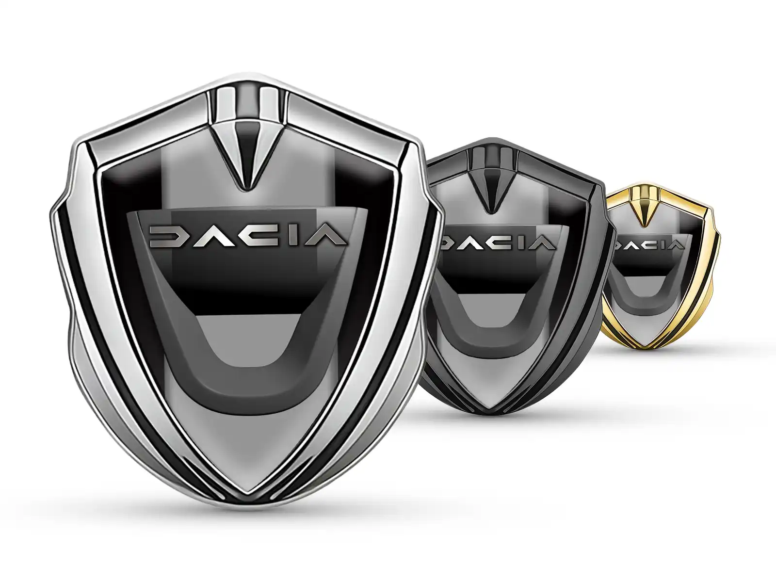 Dacia Emblème Métal Insigne Tuning Aspect Éclatant